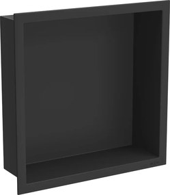 Mexen X-Wall-R nisplank met flens 30 x 30 cm, zwart - 1970303010
