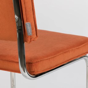 Zuiver Ridge Rib Eetkamerstoel Rib Retro Oranje