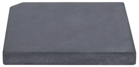 vidaXL Parasolvoetplaat vierkant 25 kg graniet zwart