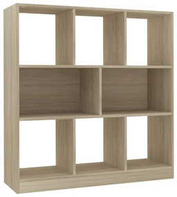 vidaXL Boekenkast 97,5x29,5x100 cm bewerkt hout sonoma eikenkleurig