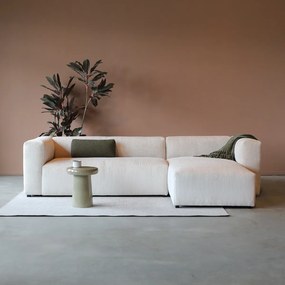 Creme Hoekbank Rechts