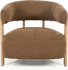 Armleuningstoel Boucle Bruin