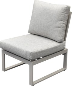 Saigon middenelement aluminium latte soft grey kussens