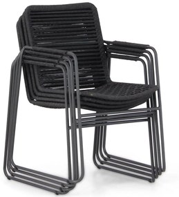 Tuinset 6 personen  Rope Grijs 4 Seasons Outdoor Elba/Brighton