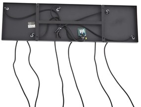 Design hanglamp zwart met smoke glas 6-lichts - Ana