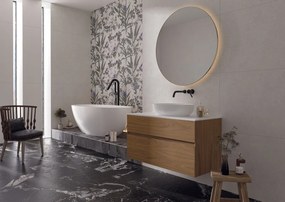 Jabo Borneo White wandtegel bloem 60x120cm gerectificeerd
