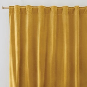 Verduisteringsgordijn, van fluweel, met verborgen bevestigingslussen, Velvet