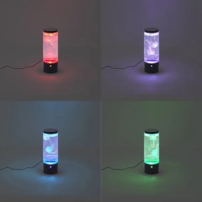 Bubbelbuis zwart 29cm incl. LED RGB - Dweller