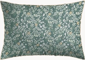 Katoensatijnen kussenslopen Feuillage Fleuri, 2-delig