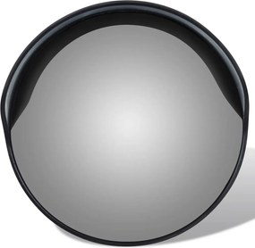 vidaXL Verkeersspiegel voor buiten 30 cm PC-kunststof zwart
