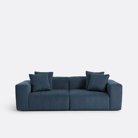 3-zitsbank van fijn ribfluweel, LIORA