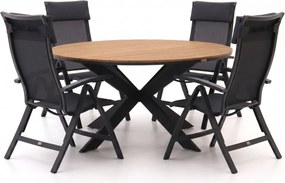 + 15% kassakorting | Diningset Bellagio | 5 personen | Tuinset polywood | 6-delig | Kees Smit Tuinmeubelen