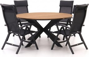 Diningset Bellagio | 5 personen | Tuinset polywood | 6-delig | Kees Smit Tuinmeubelen