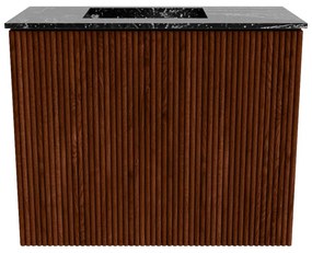 Mondiaz Joya DLux 50cm toiletmeubel ruby met wastafel faye links 1 kraangat lava
