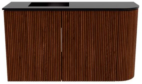 Mondiaz Joya 70cm toiletmeubel ronding rechts ruby met wastafel faye links zonder kraangat urban