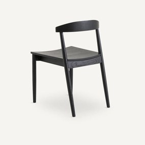 Set van 2 stoelen in eik met zwarte tint, Galb