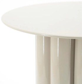 By-Boo Olympa Beige Bijzettafel Glanzend Metaal - 43 X 43cm.