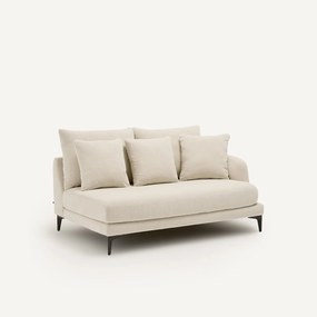 Halve bank van gevlochten polyester, 2-zit, MODERNISTE