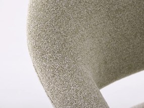 GARDA beige mélange (stof Lake 120) / eiken dark espresso - GESTOFFEERDE STOEL VOOR WOONKAMER/EETKAMER