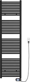 Saqu Fonti elektrische radiator 1000W 50x181,7cm mat zwart