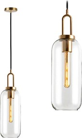 Plafondlamp hangende glazen buis APP631-1CP