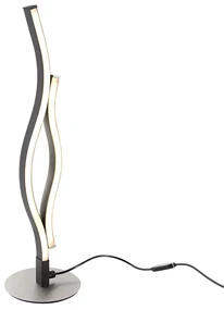 Design tafellamp zwart met zilver incl. LED dimbaar - Blaze Design Binnenverlichting Lamp
