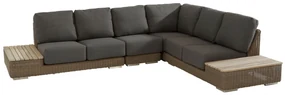 4 Seasons Outdoor Kingston platform loungeset rechts SALE Loungeset antraciet weerbestendig