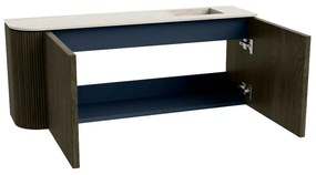 Mondiaz Joya DLux 100cm toiletmeubel ronding links shadow met wastafel faye rechts zonder kraangat meli