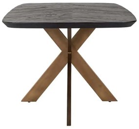 Richmond Interiors Hayley Eettafel Visgraat Met Antiek Gouden Poot 230 Cm - 230 X 100cm.