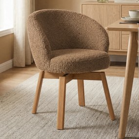 Eleonora Livia Eetstoel Hout Frame Bruin