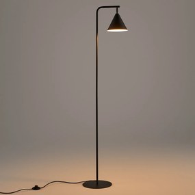 Voetlamp in ijzermetaal, richtbaar, Hiba