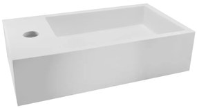 Mueller Dash fontein met kraangat links 40x22x10cm wit