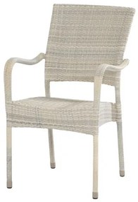 4 Seasons Outdoor | Dover stapelbare stoel provance SALE Tuinstoel beige weerbestendig