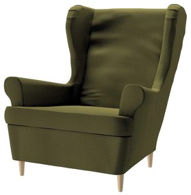 Dekoria IKEA hoes voor Strandmon fauteuil, olijfgroen