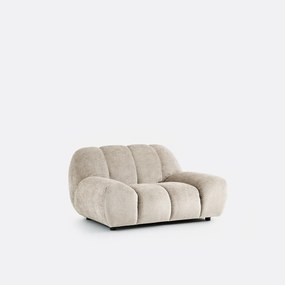XL fauteuil, dik fluweel, Nuria