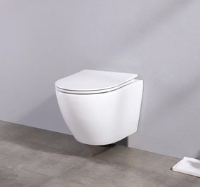 Saniclear Itsie witte toiletpot randloos met softclose zitting