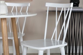 Jörn Eetkamerstoel - Fredrik - Wit - Rubberhout - Jörn