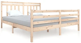vidaXL Bedframe massief hout 180x200 cm 6FT Super King