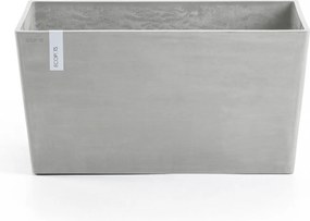 Ecopots bloempot Paris 60 - Rechthoekig - White Grey - 60 x 26,2 x H40,5 cm