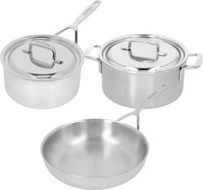 Demeyere 5-Plus Potten- en pannenset, 3-delig - 5-Plus - Demeyere