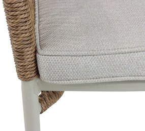 Tuinset 6 personen 240 cm Aluminium/Rope Taupe De Laan Projects