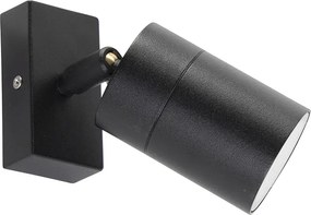 Smart buitenwandlamp zwart IP44 incl. wifi GU10 - Solo