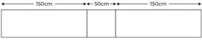 Goossens Excellent Kast Systeem Statement Compleet, 6 draaideuren met 50 cm breed rek element, 350 cm breed 223 cm hoog 61 cm diep
