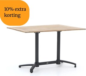 + 10% kassakorting | Inklapbare tafel Bellagio  | Rechthoekig  | Tuintafel Teakhout | 140x80cm | 4 personen | Kees Smit Tuinmeubelen