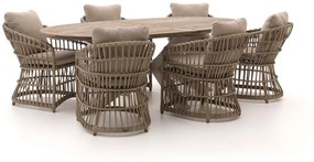 + 15% kassakorting | Diningset Intenso | 6 personen | Tuinset teakhout | 7-delig | Kees Smit Tuinmeubelen