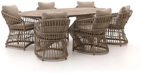 Diningset Intenso  | 6 personen | Tuinset teakhout | 7-delig | Kees Smit Tuinmeubelen