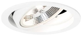 Ronde inbouwspot wit verstelbaar - Chuck 111