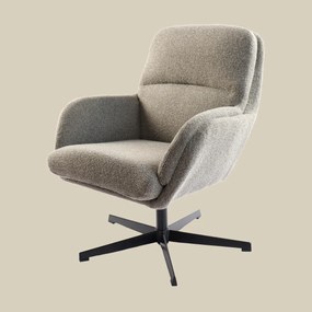Kleine Fauteuil Draaibaar Grijsbruin