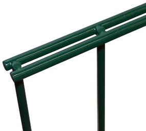 vidaXL Dubbelstaafmatten 2,008x2,23 m 8 m (totale lengte) groen