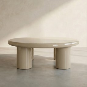 Ronde Salontafel Large Beige - 80 X 80cm.